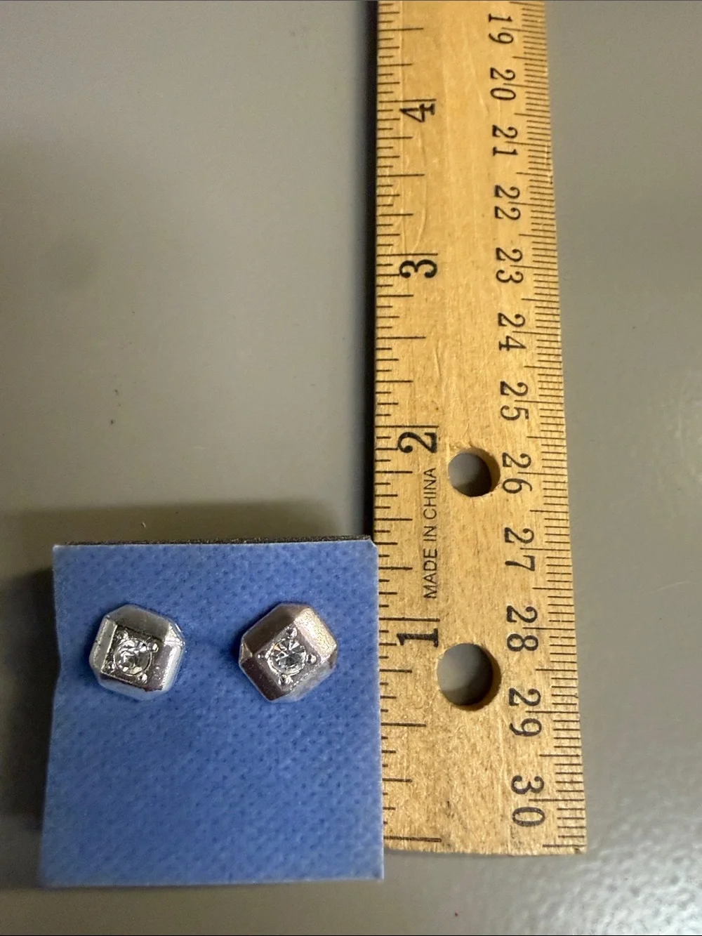 Avon Classic Stud Pierced Earrings Silver-Tone Vintage 2008 New In Box